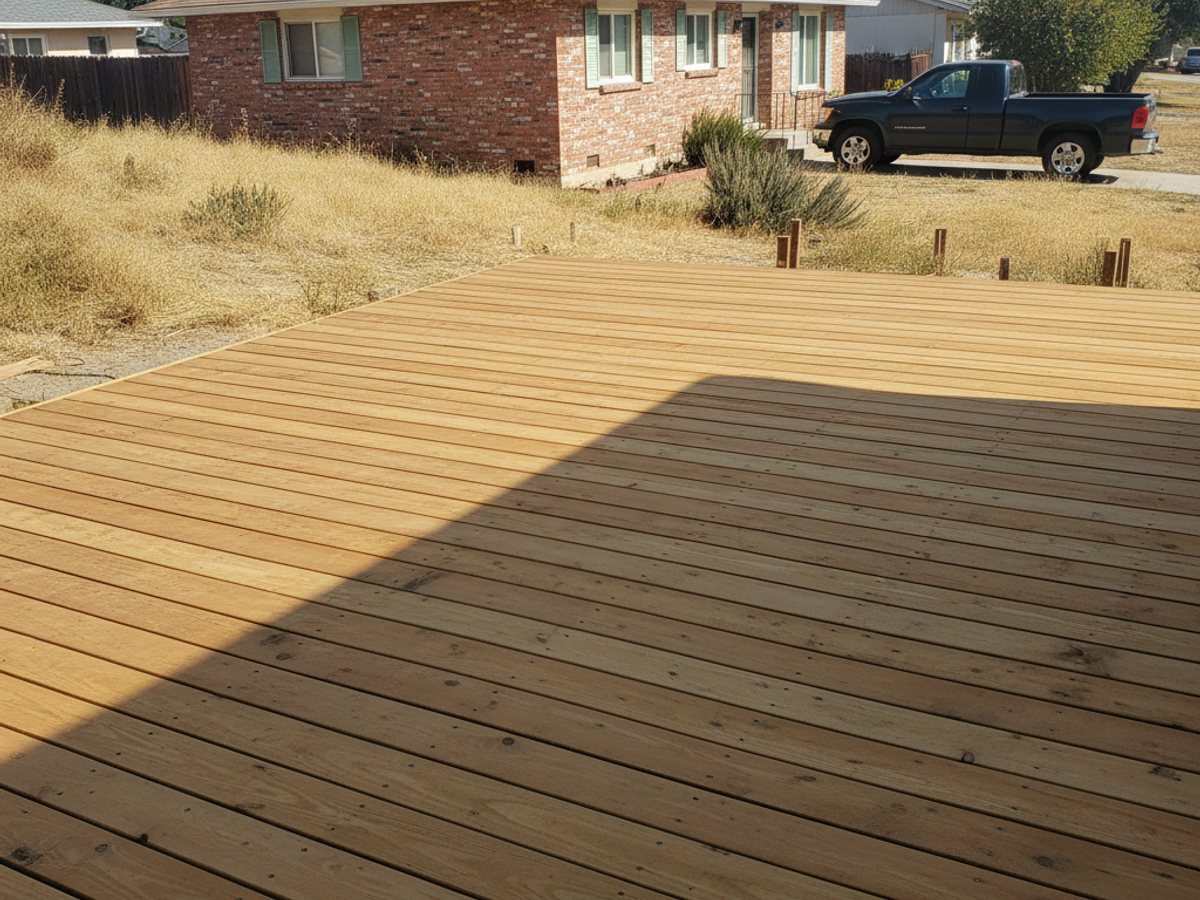 Deck Resurfacing completed by Alpha Deck Co in Rancho Cordova, CA