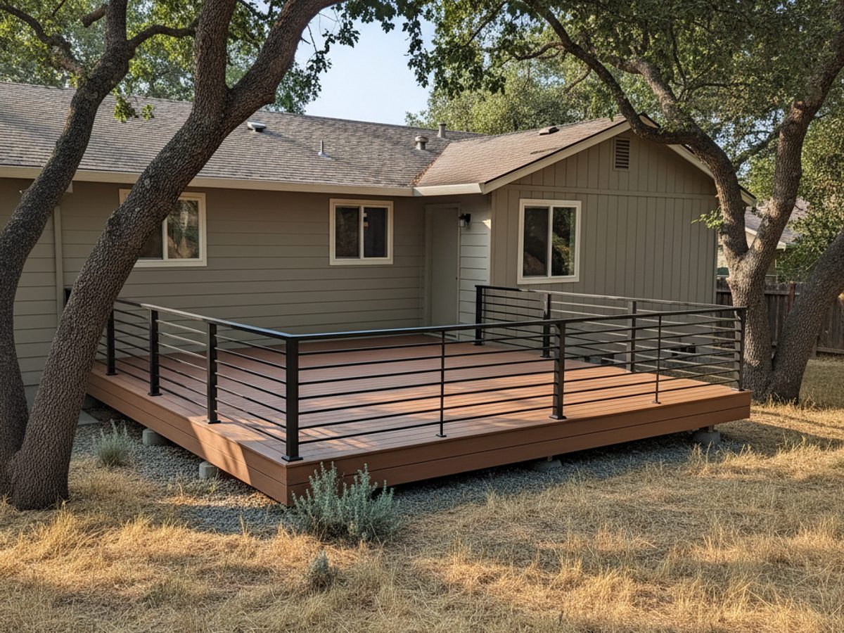 Composite Decking Installation completed by Alpha Deck Co in Elk Grove, CA