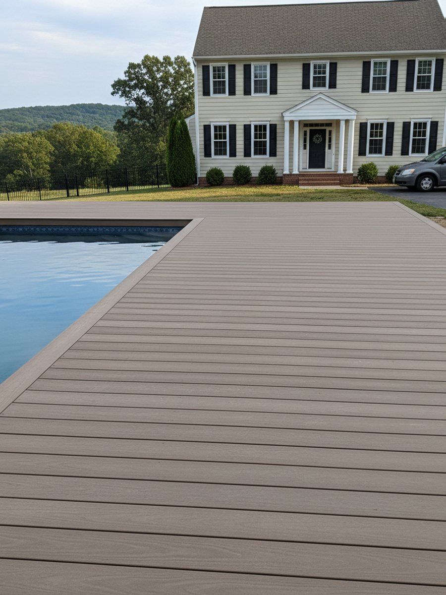 Custom Deck Design completed by Alpha Deck Co in Shingle Springs, CA