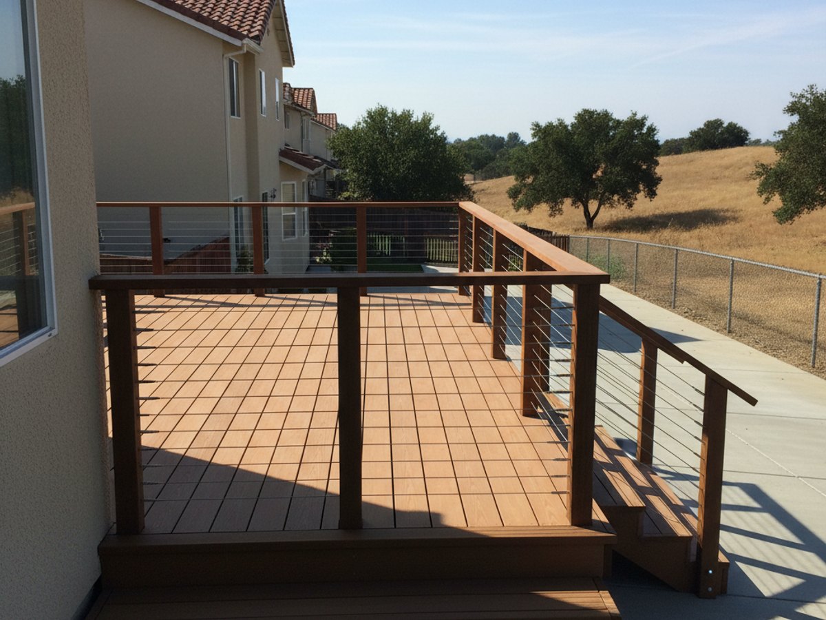 Alpha Deck Co crew at work on a home in El Dorado Hills, CA